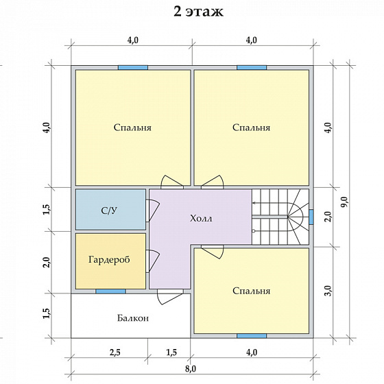 Радужный 8 х 9