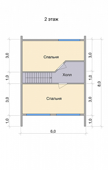 Барн-хаус 6 х 8