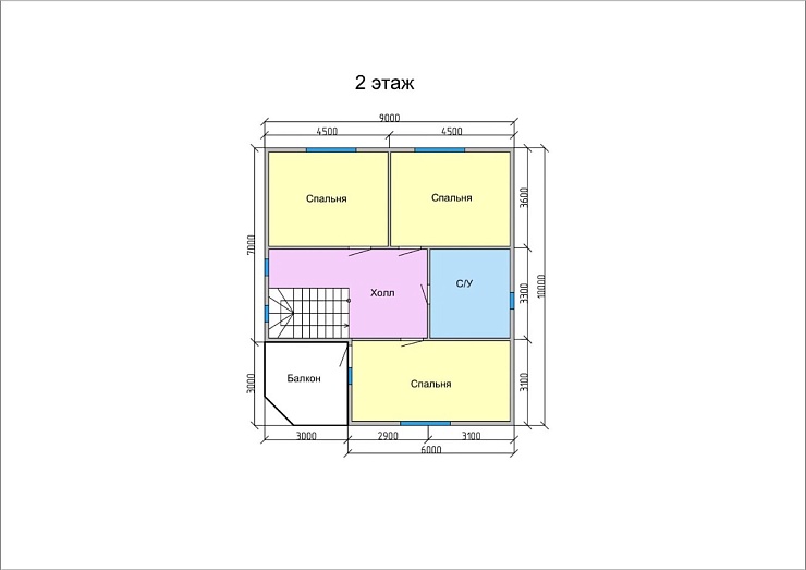 Рассвет 9,5 х 10,5