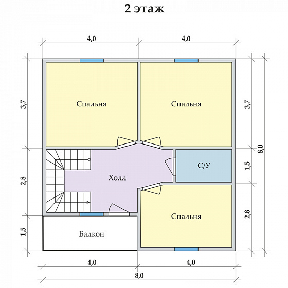 Радужный 8 х 8