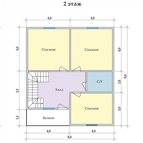 Радужный 8 х 9