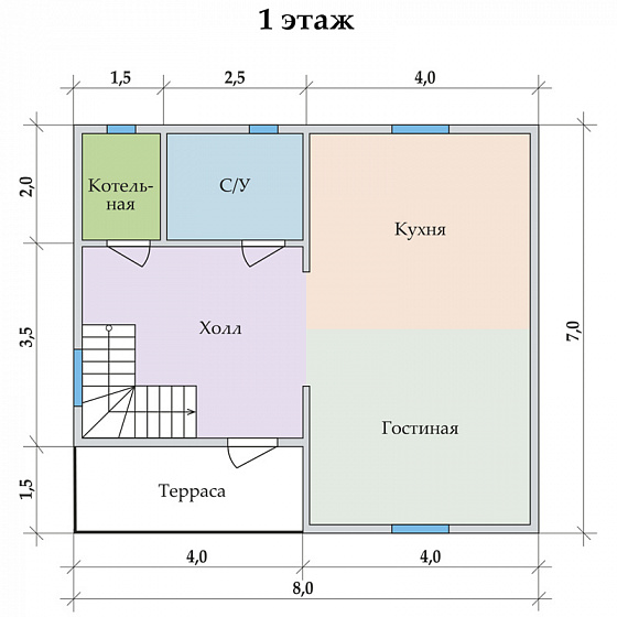 Радужный 7 х 8
