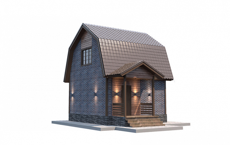 Каркасный дом Солнечный 5 х 4