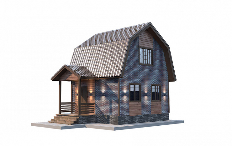 Каркасный дом Солнечный 5 х 4