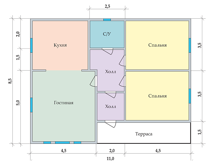 Заря 11 х 8,5