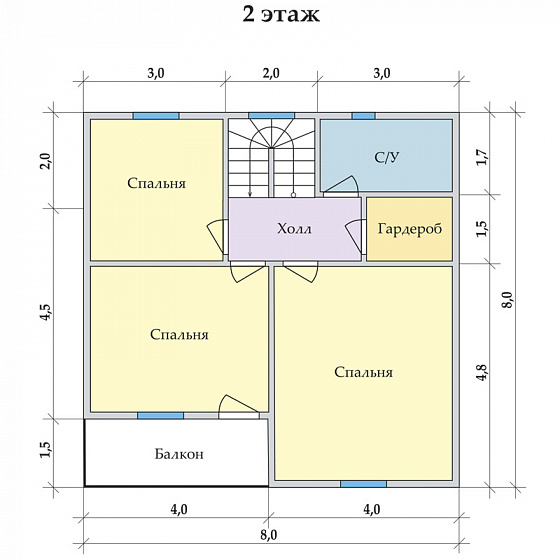 Радужный 8 х 8