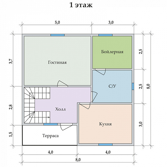 Радужный 8 х 8