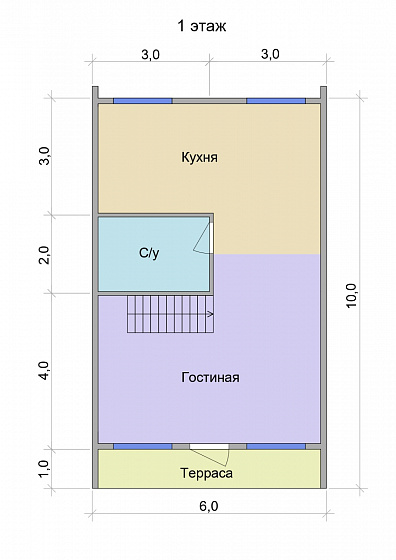 Барн-хаус 6 х 10