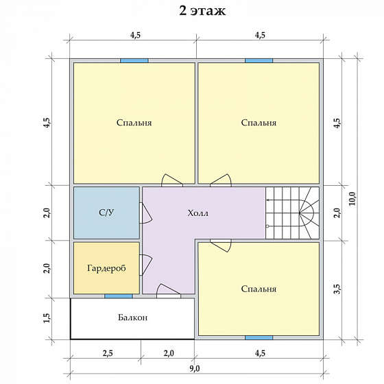 Радужный 9 х 10