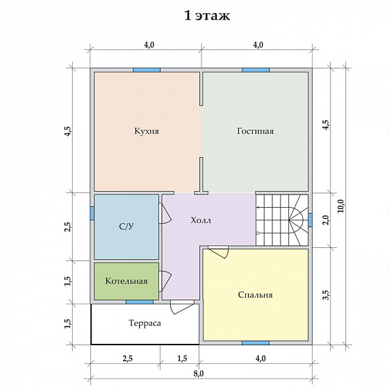 Радужный 8 х 10