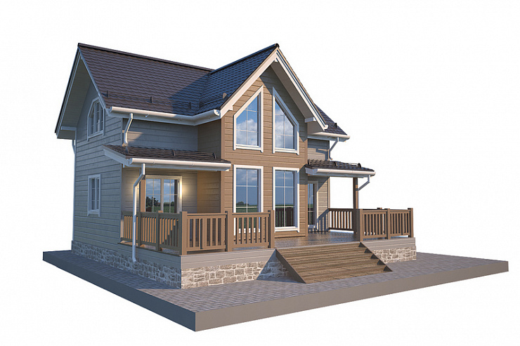 Каркасный дом Восход 13 х 7,5