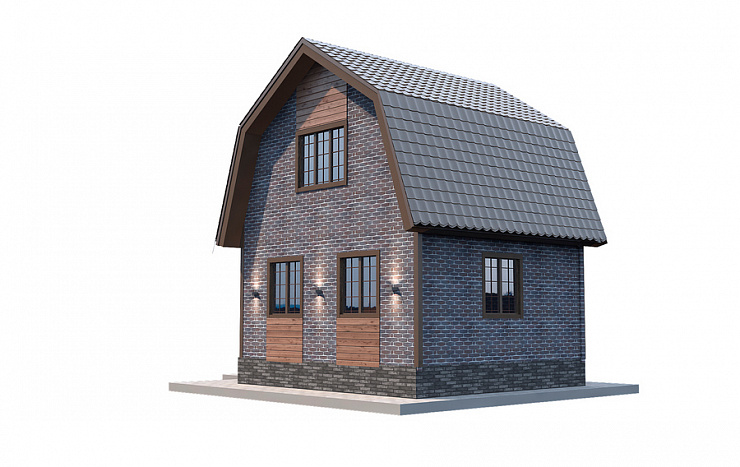 Каркасный дом Солнечный 5 х 4