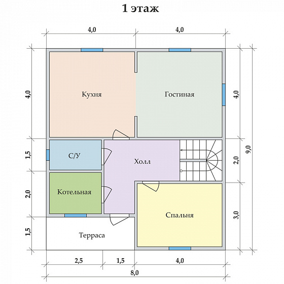 Радужный 8 х 9