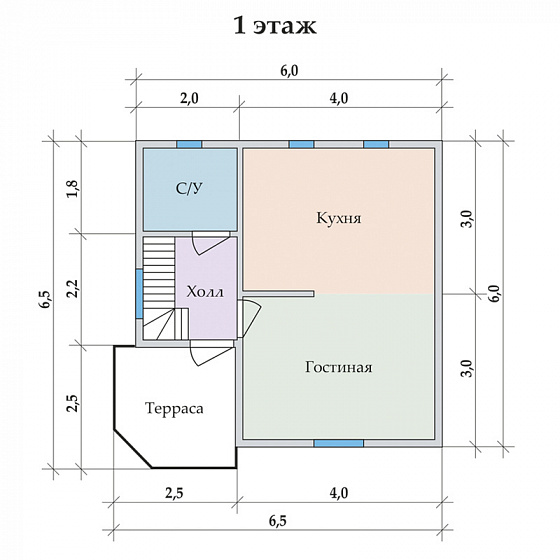 Рассвет 6,5 х 6,5